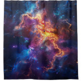 Kosmischer Galaxie-Duschvorhang Duschvorhang (Vorderseite)