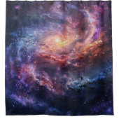 Kosmischer Galaxie-Duschvorhang Duschvorhang (Vorderseite)
