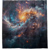 Kosmischer Galaxie-Duschvorhang Duschvorhang (Vorderseite)