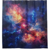 Kosmischer Galaxie-Duschvorhang Duschvorhang (Vorderseite)
