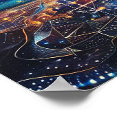 Kosmischer Galaxie Poster (Ecke)