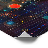 Kosmischer Galaxie Poster (Ecke)