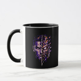 Kosmischer Gedankendruck | Futuristische Überdenku Tasse
