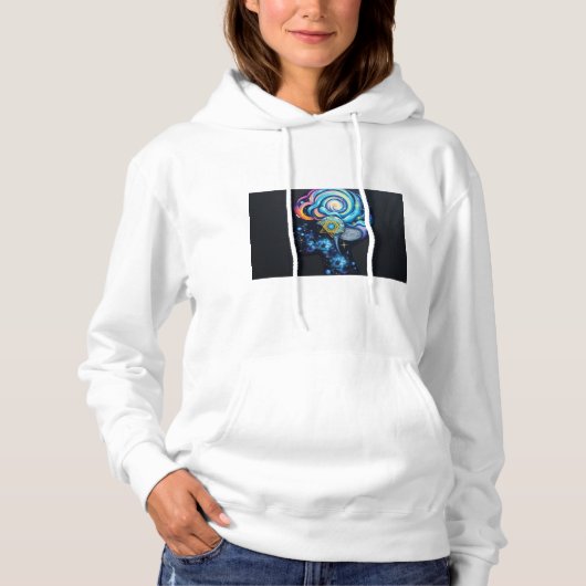 Kosmischer Geist - Erforschen Sie das Universum im Hoodie (Vorderseite)