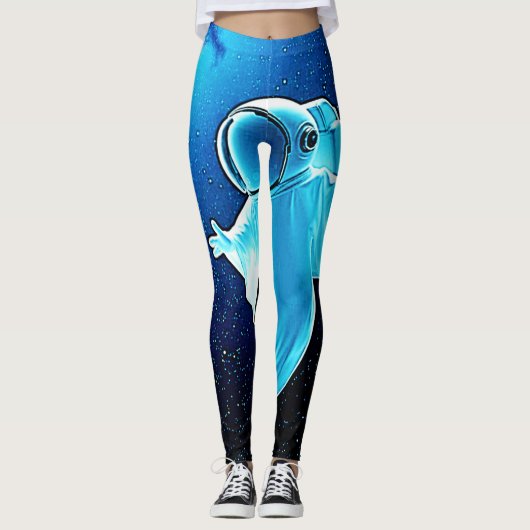 Kosmischer Geist im Raumdesign Leggings (Vorderseite)