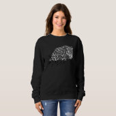 Kosmischer Gepard Leopard Tiger  Süßer Leopard Gep Sweatshirt (Vorne ganz)