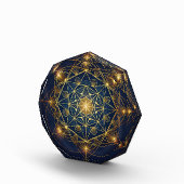 Kosmischer goldener Bauplan Fotoblock (Rechts)