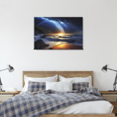 Kosmischer Goldener Fluss Leinwanddruck (Insitu (Schlafzimmer))