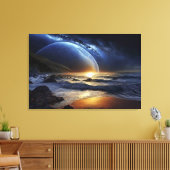 Kosmischer Goldener Fluss Leinwanddruck (Insitu (Wohnzimmer))