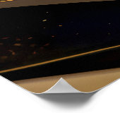 Kosmischer Goldener Fluss Poster (Ecke)