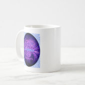 Kosmischer Hakuna-Kunstprint Kaffeetasse (Vorderseite Links)
