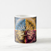Kosmischer heiliger Geometrie-Gott-Mandala-Becher Kaffeetasse (Mittel)