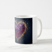 Kosmischer Heiliger Herz Kaffeetasse (VorderseiteRechts)
