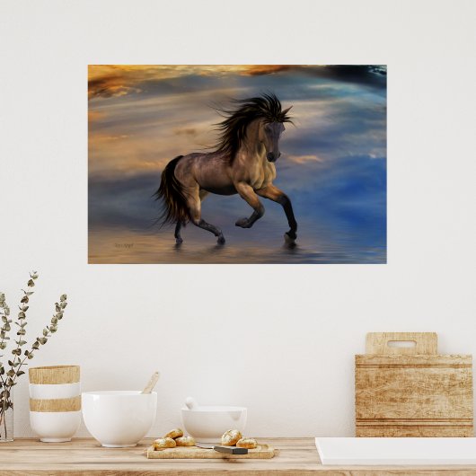 Kosmischer Hengst Poster (Küche)