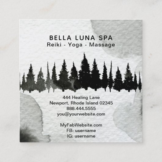 *~* kosmischer heulender quadratische visitenkarte (Rückseite)