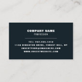 Kosmischer Himmel, modern Visitenkarte (Rückseite)