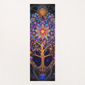 Kosmischer Himmelsbaum Yogamatte (Vorderseite)