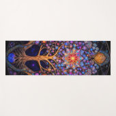 Kosmischer Himmelsbaum Yogamatte (Vorderseite (Horizontal))