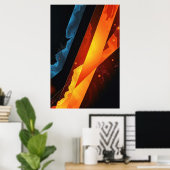Kosmischer Impuls Poster (Heimbüro)