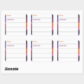 Kosmischer Inhalt des Weltraumtransports Quadratischer Aufkleber (Blatt)