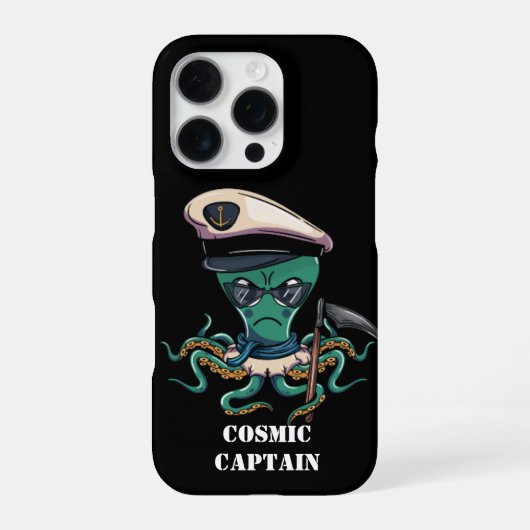 Kosmischer Kapitän iPhone Hülle (Rückseite)