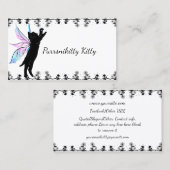 Kosmischer Katzen-Löwenzahn Visitenkarte (Vorne/Hinten)