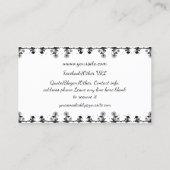 Kosmischer Katzen-Löwenzahn Visitenkarte (Rückseite)