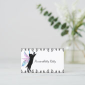 Kosmischer Katzen-Löwenzahn Visitenkarte (Stehend Vorderseite)