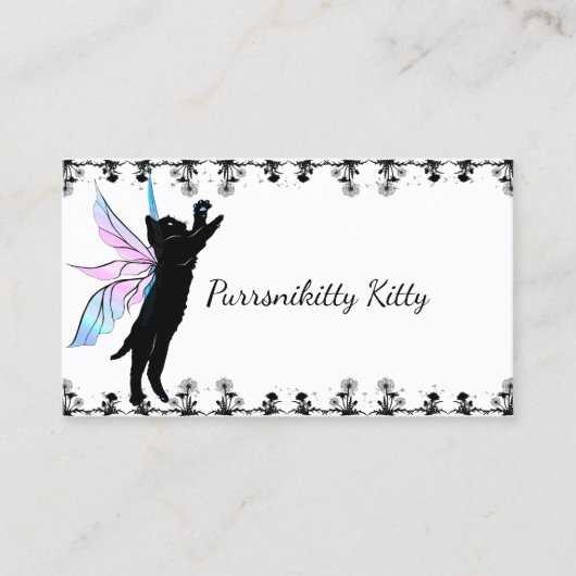 Kosmischer Katzen-Löwenzahn Visitenkarte (Vorderseite)