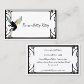 Kosmischer Katzen-Mond und Sterne Visitenkarte (Vorne/Hinten)