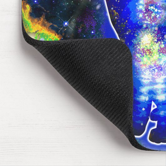 Kosmischer Katzenepsilon Mousepad (Ecke)