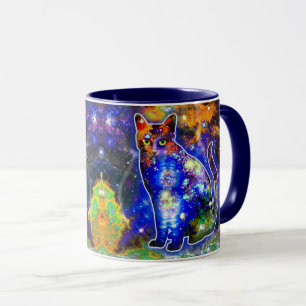 Kosmischer Katzenepsilon Tasse