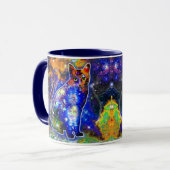 Kosmischer Katzenepsilon Tasse (Vorderseite Links)