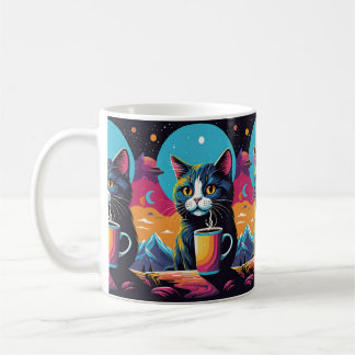 Kosmischer Katzenkaffee Kaffeetasse