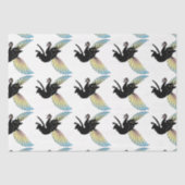 Kosmischer Katzenmond und Sterne Seidenpapier (Vorderseite)