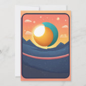 Kosmischer Kollisionsemblem T - Shirt - Schwerkraf Einladung (Rückseite)