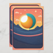 Kosmischer Kollisionsemblem T - Shirt - Schwerkraf Einladung (Vorne/Hinten)