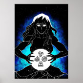 Kosmischer Korra Poster (Vorne)