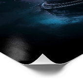 Kosmischer Kristallball mystischer Visionen Poster (Ecke)