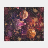 Kosmischer Kristallberingter Planet Fantasy Art (8 Fleecedecke (Vorderseite (Horizontal))