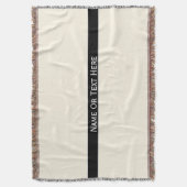 Kosmischer Latte Sahneindividueller Name oder Text Decke (Vorderseite Vertikal)