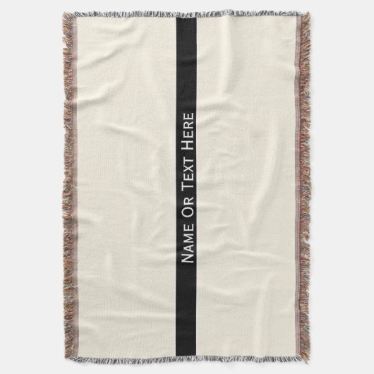 Kosmischer Latte Sahneindividueller Name oder Text Decke (Vorderseite Vertikal)