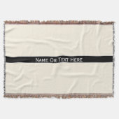 Kosmischer Latte Sahneindividueller Name oder Text Decke (Vorderseite)