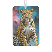 Kosmischer Leopard Autolufterfrischer (Rückseite)