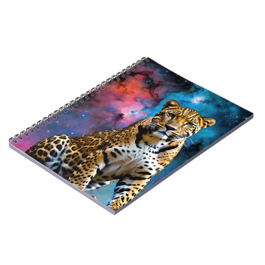 Kosmischer Leopard Notizblock (Linke Seite)