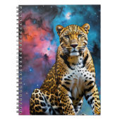 Kosmischer Leopard Notizblock (Vorderseite)