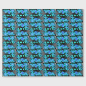 Kosmischer Liebe-Elemente-Kunstprint Geschenkpapier (Flach)