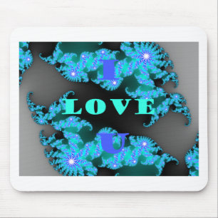 Kosmischer Liebe-Elemente-Kunstprint Mousepad