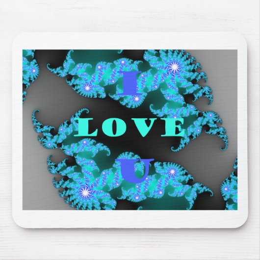 Kosmischer Liebe-Elemente-Kunstprint Mousepad (Vorne)