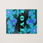 Kosmischer Liebe-Elemente-Kunstprint Puzzle (Horizontal)